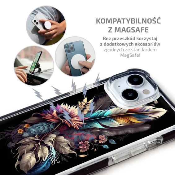 Etui MagSafe Elite Bumper Apple iPhone 15 Plus - wzór D011D