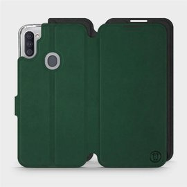 Phone Case Samsung Galaxy M11 - Design Green with Black