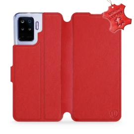 Phone Case OPPO Reno 5 Lite - Design Red Leather