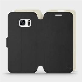 Etui Soft Touch do Samsung Galaxy S7 - wzór Satynowa czerń z platyną