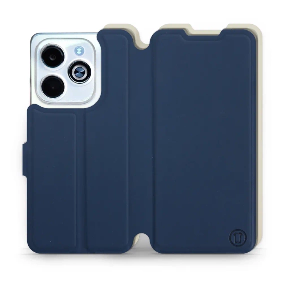 Phone Case Infinix HOT 40i - Design Navy with Platinum