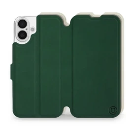 Phone Case Apple iPhone 16 Plus - Design Green with Platinum