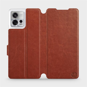 Etui do Motorola Edge 30 Fusion - wzór Brown&Orange