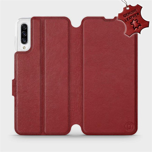 Hülle für Samsung Galaxy A30s - Farbe Dark Red Leather