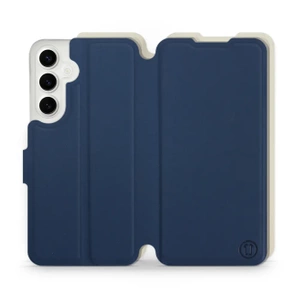 Phone Case Samsung Galaxy S24 Plus - Design Navy with Platinum