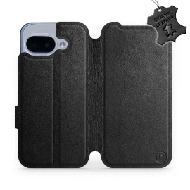 Phone Case Google Pixel 9A - Design Black Leather