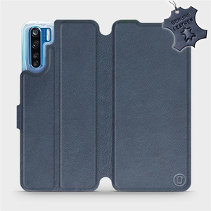 Phone Case OPPO A91 - Design Blue Leather