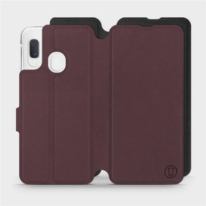 Phone Case Samsung Galaxy A20e - Design Burgundy with Black