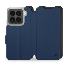 Etui Soft Touch do Xiaomi 15 - wzór Głęboki granat z czernią