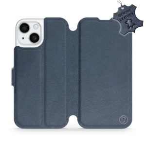 Phone Case Apple iPhone 15 - Design Blue Leather