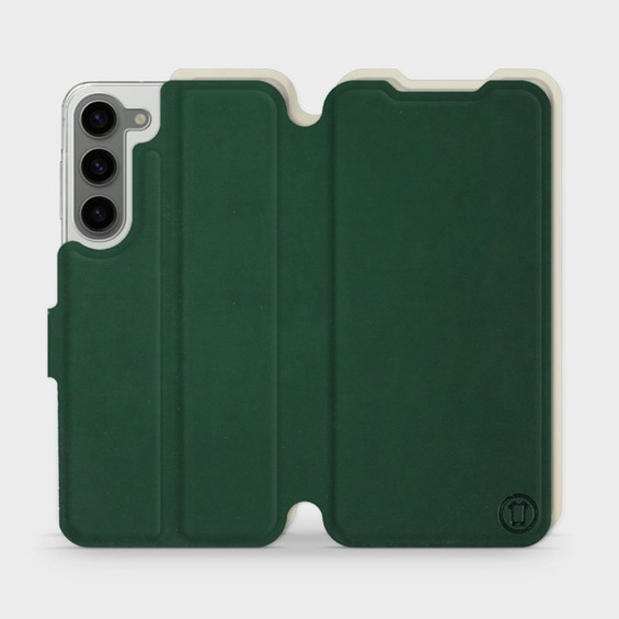 Phone Case Samsung Galaxy S23 Plus - Design Green with Platinum