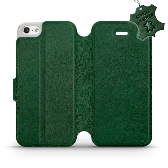 Phone Case Apple iPhone 5s - Design Green Leather