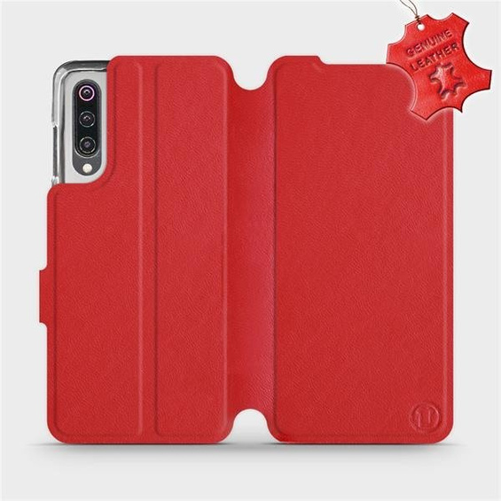 Phone Case Xiaomi Mi 9 - Design Red Leather