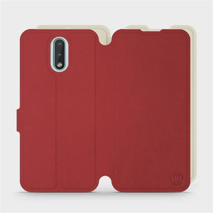 Phone Case Nokia 2.3 - Design Dark Red with Platinum