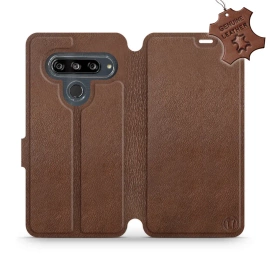 Phone Case LG G8s ThinQ - Design Brown Leather