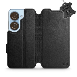 Phone Case Asus Zenfone 10 - Design Black Leather