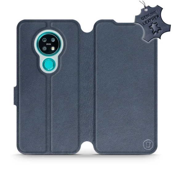 Phone Case Nokia 7.2 - Design Blue Leather