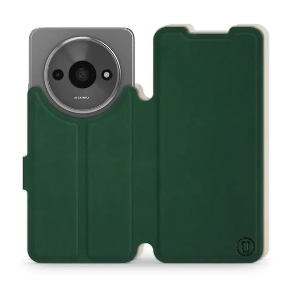 Phone Case Xiaomi Redmi A3 - Design Green with Platinum