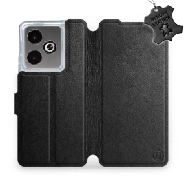 Phone Case Realme GT 7T - Design Black Leather