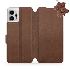 Phone Case Motorola Moto G23 - Design Brown Leather