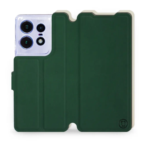 Phone Case Motorola Edge 50 Pro - Design Green with Platinum