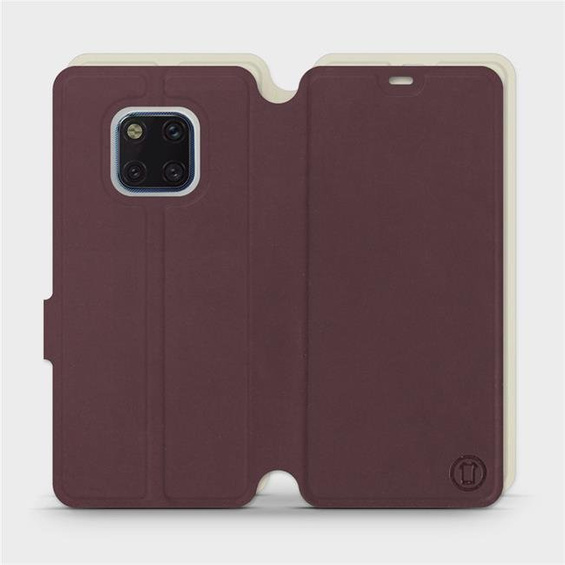 Phone Case Huawei Mate 20 Pro - Design Burgundy with Platinum