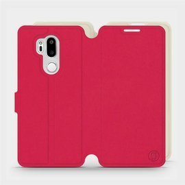 Hülle für LG G7 ThinQ - Farbe Rot mit Platin