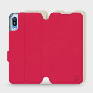 Phone Case Huawei Y6 2019 - Design Red with Platinum