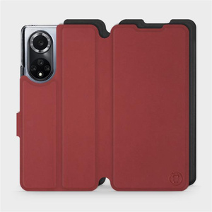 Phone Case Huawei Nova 9 - Design Dark Red with Black