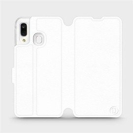 Phone Case Samsung Galaxy A40 - Design White&Orange