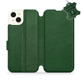 Hülle für Apple iPhone 15 Plus - Farbe Green Leather