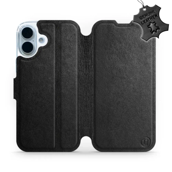 Phone Case Apple iPhone 17 - Design Black Leather