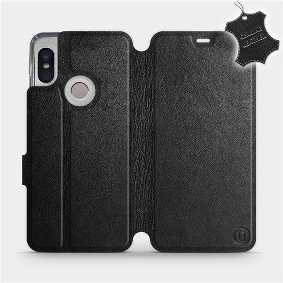 Phone Case Xiaomi Redmi Note 5 - Design Black Leather