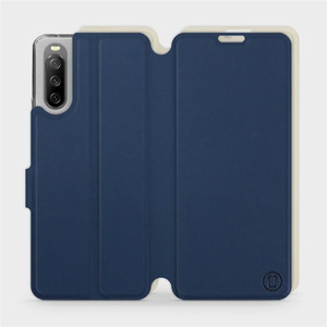 Phone Case Sony Xperia 10 III - Design Navy with Platinum