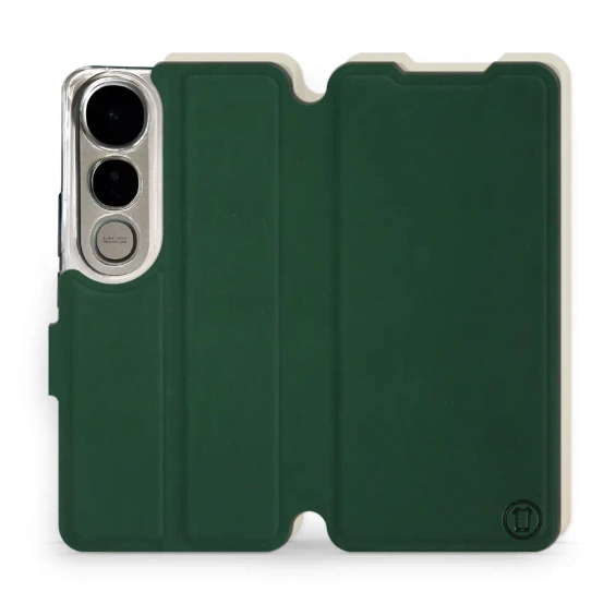 Phone Case Vivo V50 Lite - Design Green with Platinum