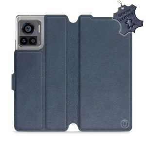 Phone Case Motorola Edge 30 Ultra - Design Blue Leather