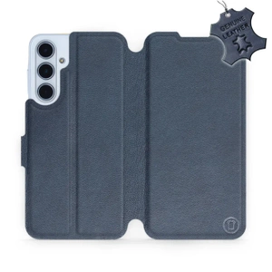 Phone Case Samsung Galaxy M35 5G - Design Blue Leather