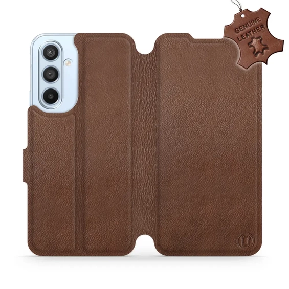 Phone Case Samsung Galaxy A54 - Design Brown Leather