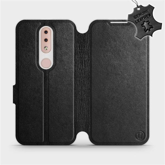 Phone Case Nokia 4.2 - Design Black Leather