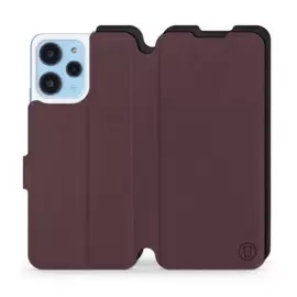 Phone Case Xiaomi Redmi 12 - Design Burgundy with Black