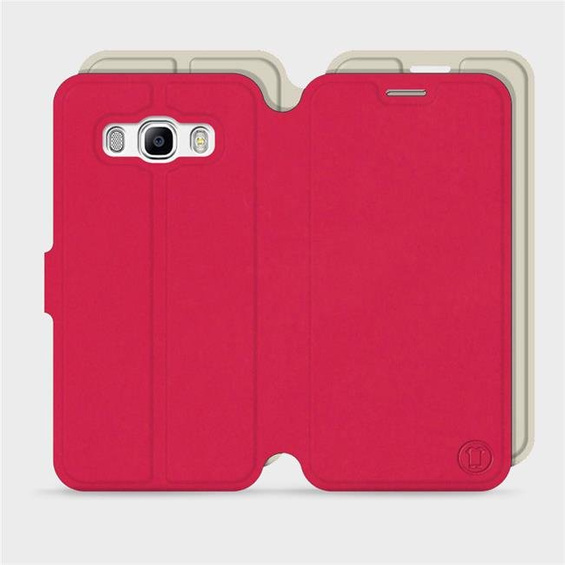 Phone Case Samsung Galaxy J5 2016 - Design Red with Platinum