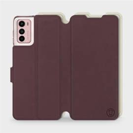Phone Case Motorola Moto G42 - Design Burgundy with Platinum