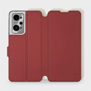 Phone Case Realme GT 2 - Design Dark Red with Platinum