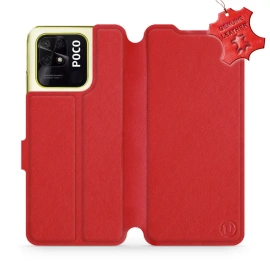 Hülle für Xiaomi POCO C40 - Farbe Red Leather