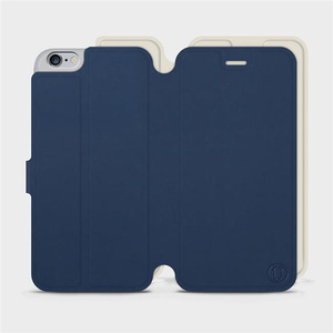 Etui Soft Touch do Apple iPhone 6s Plus - wzór Głęboki granat z platyną