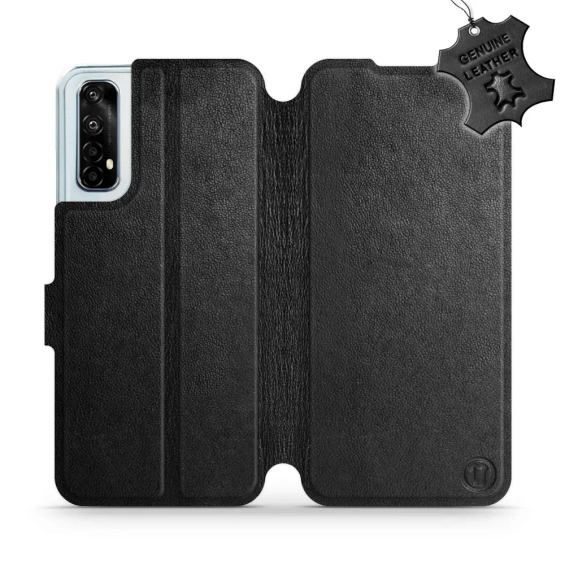 Phone Case Realme 7 - Design Black Leather