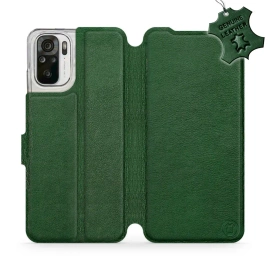 Phone Case Xiaomi Redmi Note 10 - Design Green Leather