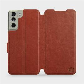 Phone Case Samsung Galaxy S21 FE - Design Brown&Gray