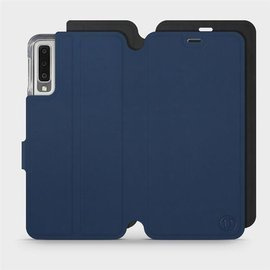 Phone Case Samsung Galaxy A7 2018 - Design Navy with Black