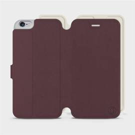 Phone Case Apple iPhone 6s Plus - Design Burgundy with Platinum